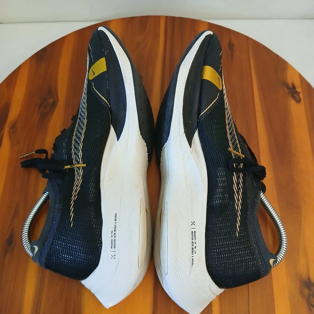 Nike Air Zoom Alphafly NEXT% Womens 8 Black Running Shoes Sneakers CU4123-001